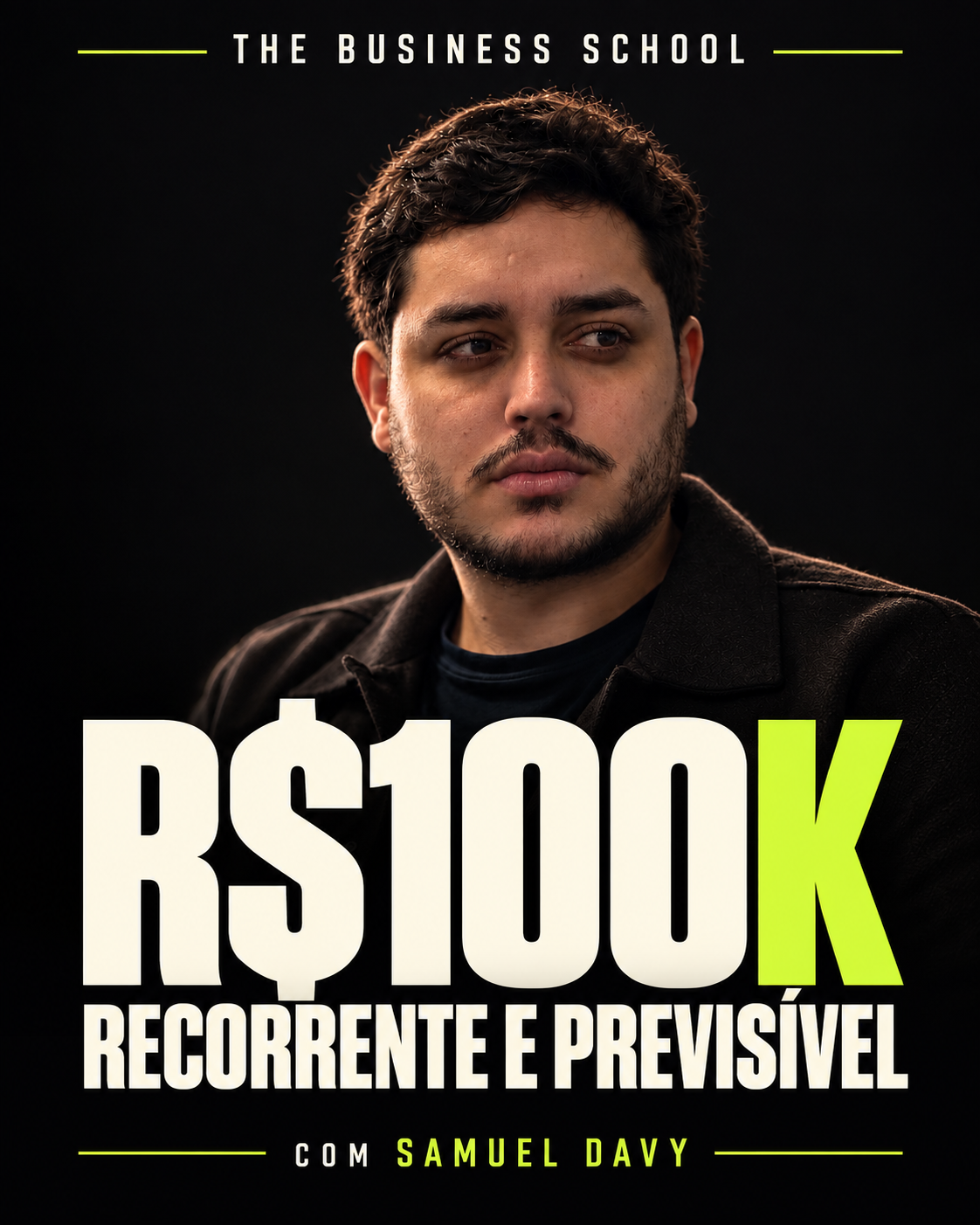 Capa da formação R$100K recorrente e previsível, com Samuel Davy